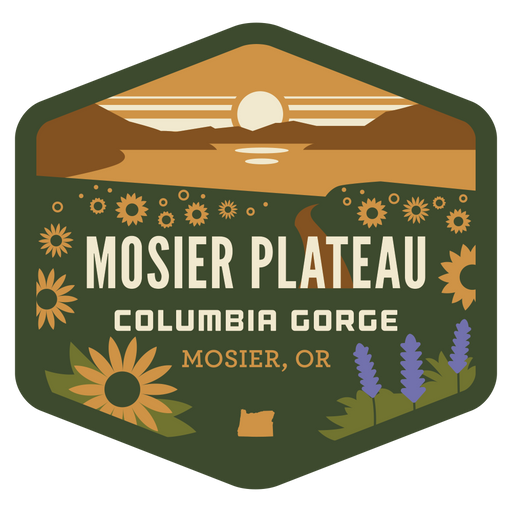 Mosier Plateau 3.25" Sticker (NEW!) | Patchmarks Oregon State Parks