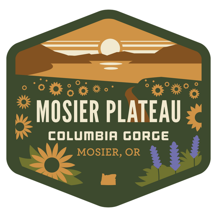 Mosier Plateau 3.25" Sticker (NEW!) | Patchmarks Oregon State Parks