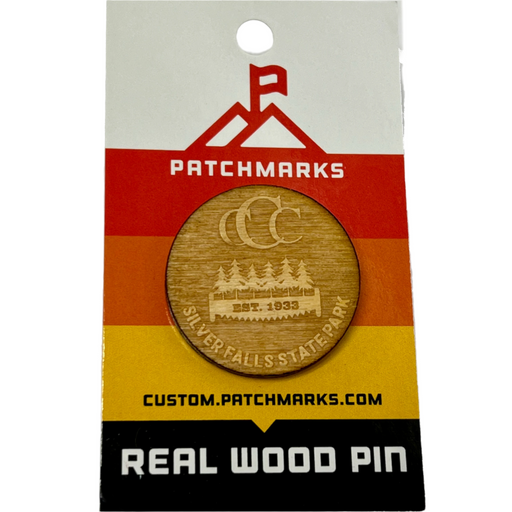 CCC Wood Pin | Patchmarks Oregon State Parks