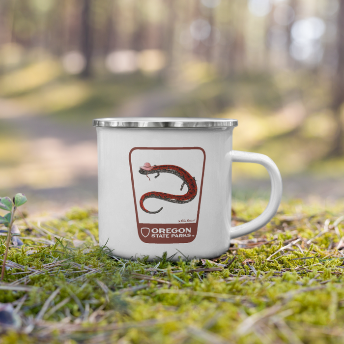 Oregon Slender Salamaner Mug, 12oz | Patchmarks Oregon State Parks