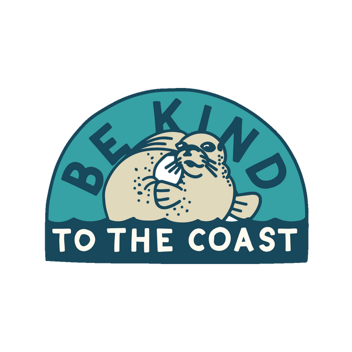 Be Kind to the Coast -Seal 3.5" Sticker