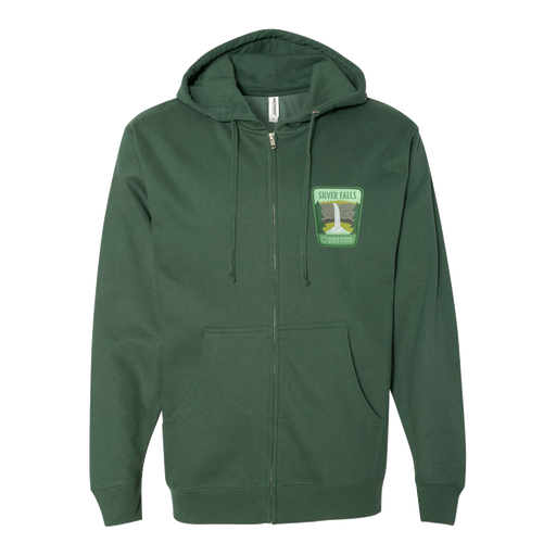 Silver Falls Zip Hoodie | Patchmarks Oregon State Parks
