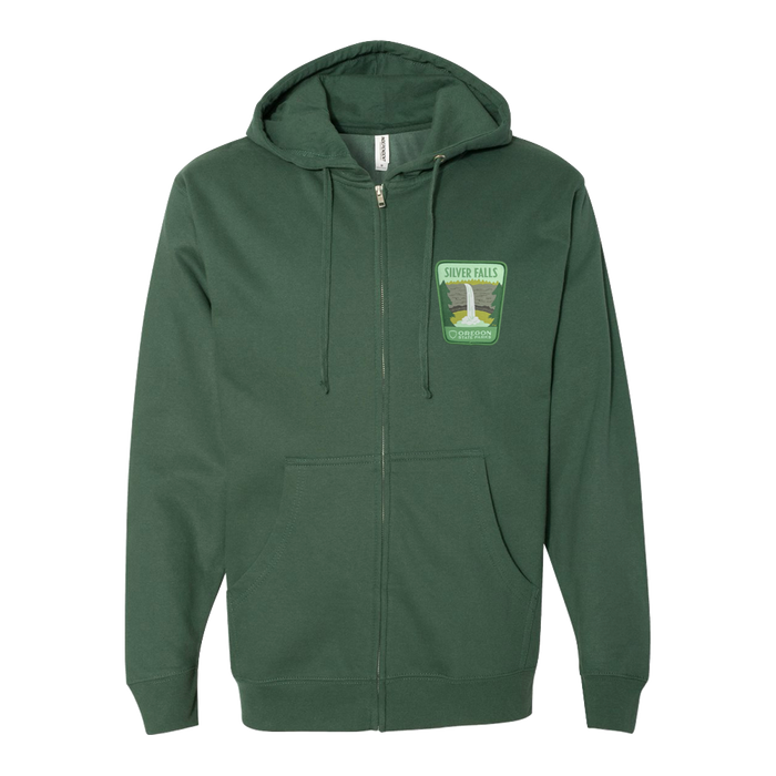 Silver Falls Zip Hoodie | Patchmarks Oregon State Parks
