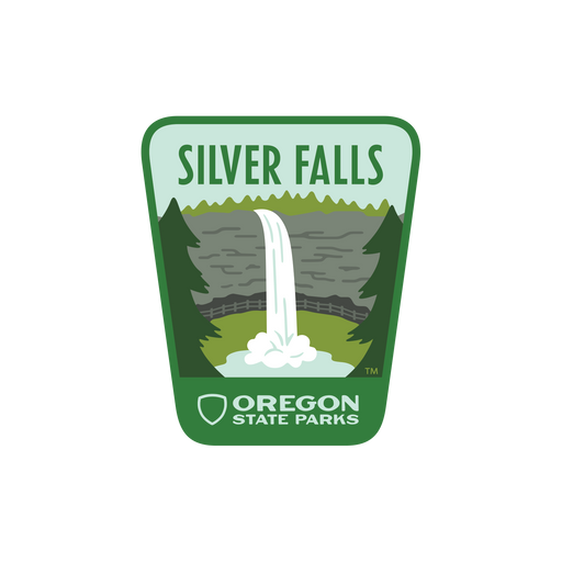 Silver Falls 2" Stickers | Patchmarks Oregon State Parks