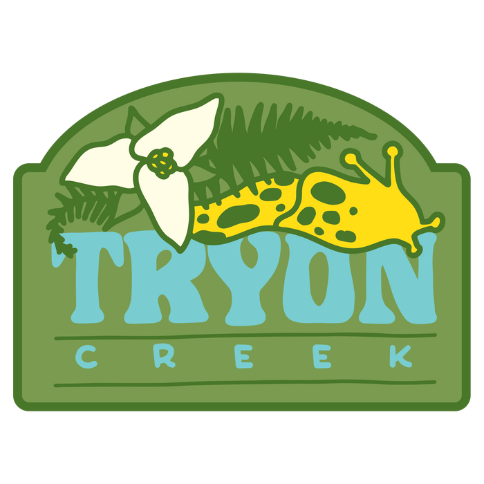 Tryon Creek Banana Slug 3.5" Sticker | Patchmarks Oregon State Parks
