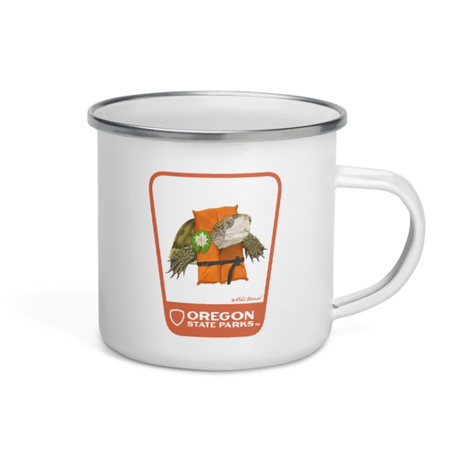 Western Pond Turtle Mug, 12oz | Patchmarks Oregon State Parks