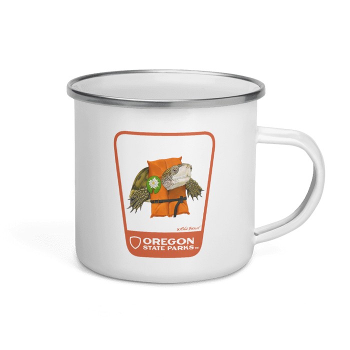 Western Pond Turtle Mug, 12oz | Patchmarks Oregon State Parks