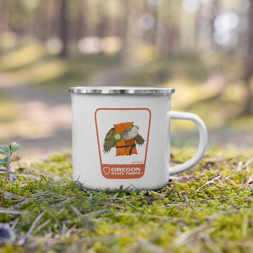 Western Pond Turtle Mug, 12oz | Patchmarks Oregon State Parks