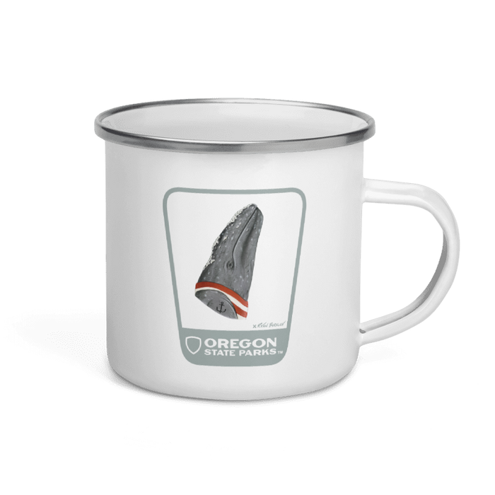 Gray Whale Mug, 12oz | Patchmarks Oregon State Parks