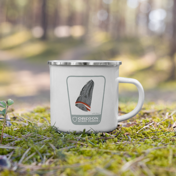 Gray Whale Mug, 12oz | Patchmarks Oregon State Parks