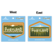 Portland Skyline "West" Weatherproof Vinyl Sticker | Patchmarks Oregon State Parks