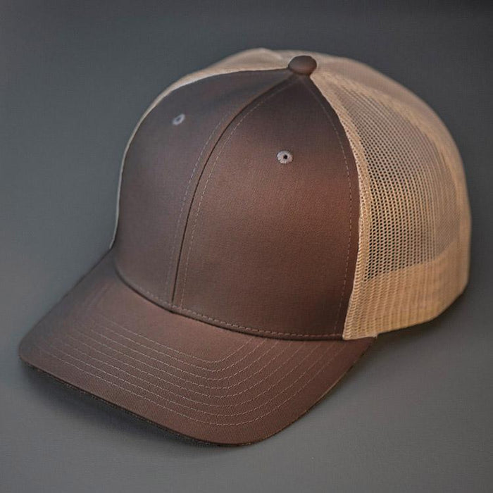Any Park Trucker Hat - Brown Front w/Khaki Mesh | Patchmarks Oregon State Parks