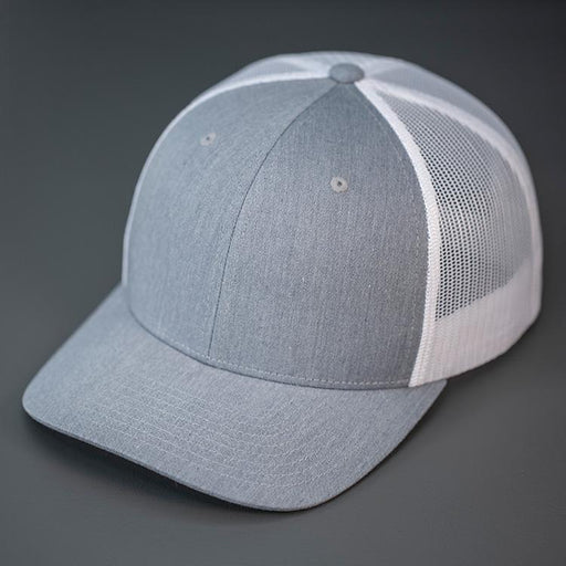 Any Park Trucker Hat - Heather Grey Front w/White Mesh | Patchmarks Oregon State Parks