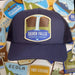Any Park Trucker Hat - Heather Grey & Biscuit Front w/Birch Mesh | Patchmarks Oregon State Parks