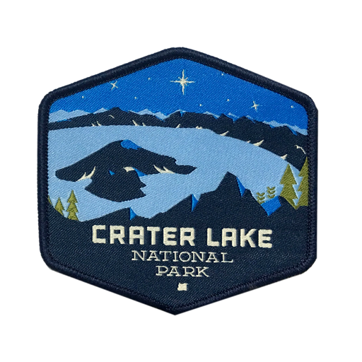 Crater Lake National Park, Iron-on Patch | Patchmarks Oregon State Parks