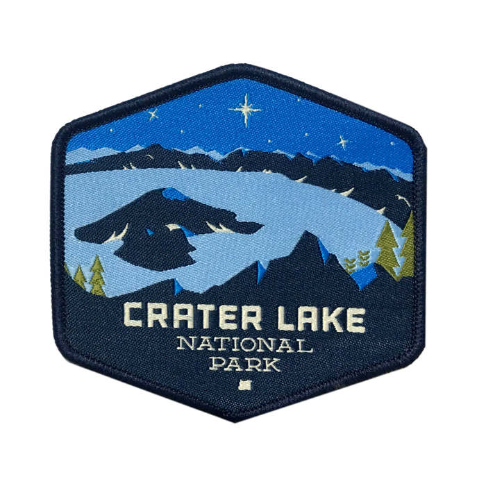 Crater Lake National Park, Iron-on Patch | Patchmarks Oregon State Parks
