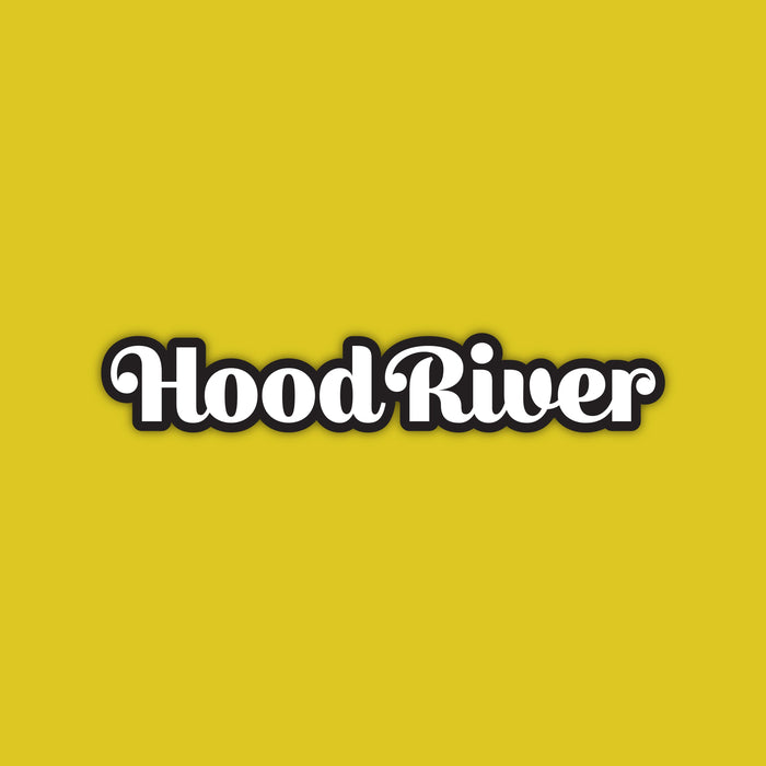 Hood River, Oregon Long Vinyl Sticker | Patchmarks Oregon State Parks