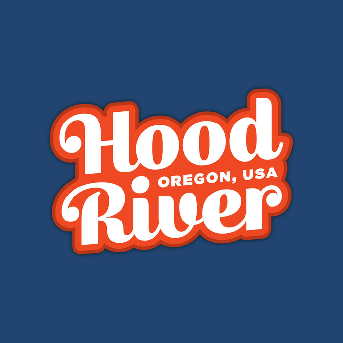 Hood River, Oregon Large Vinyl Sticker | Patchmarks Oregon State Parks