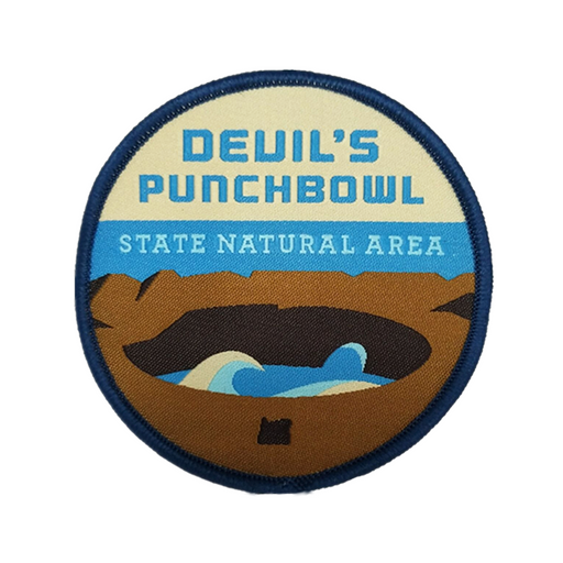 Devil's Punchbowl State Natural Area 3" Iron-on Patch | Patchmarks Oregon State Parks