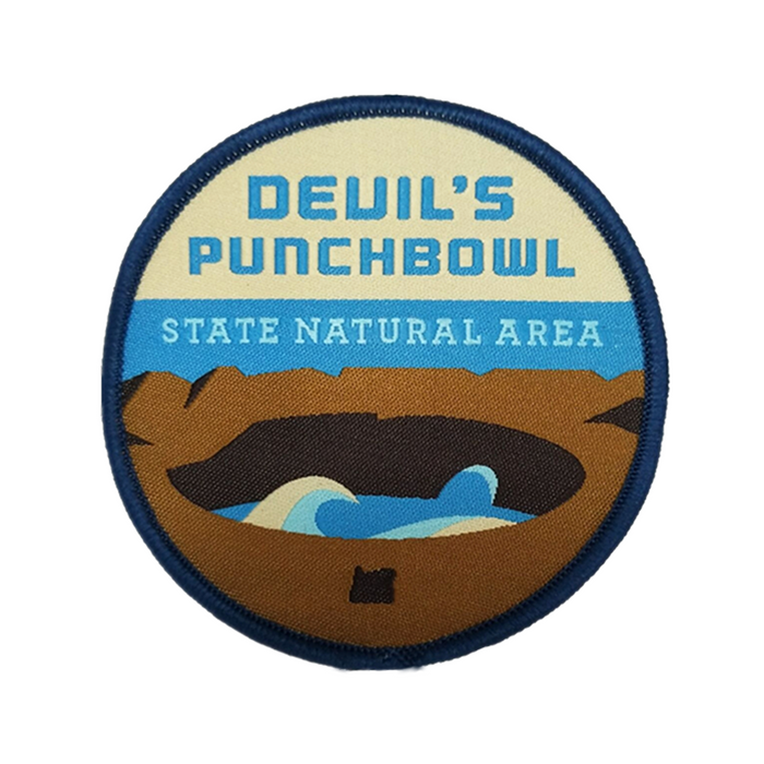 Devil's Punchbowl State Natural Area 3" Iron-on Patch | Patchmarks Oregon State Parks