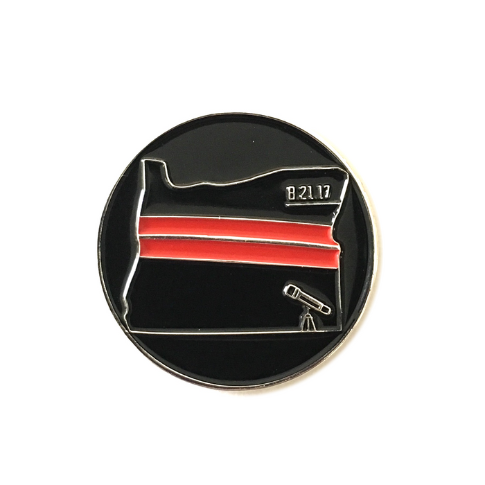 Oregon Total Eclipse 2017 - Enamel Pin | Patchmarks Oregon State Parks