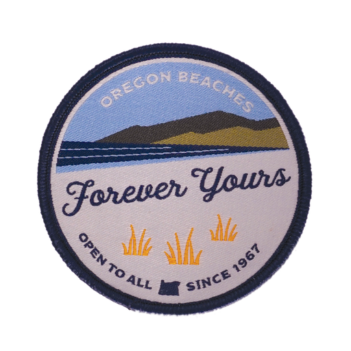 "Forever Yours" Oregon Beach Bill 50th Anniversary Patch | Patchmarks Oregon State Parks
