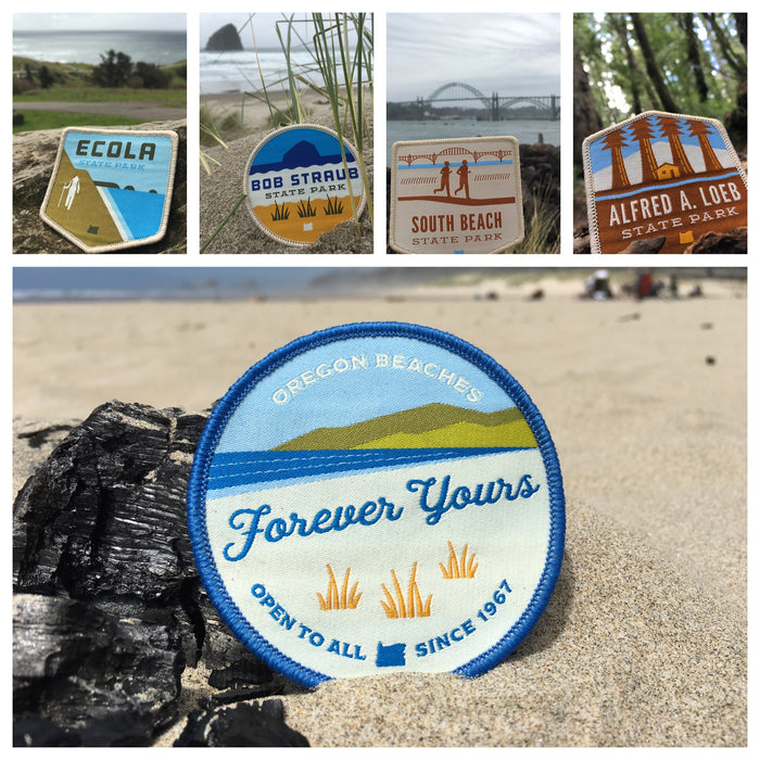 21 Oregon State Parks - Oregon Coast Iron-on Patch Set | Patchmarks Oregon State Parks