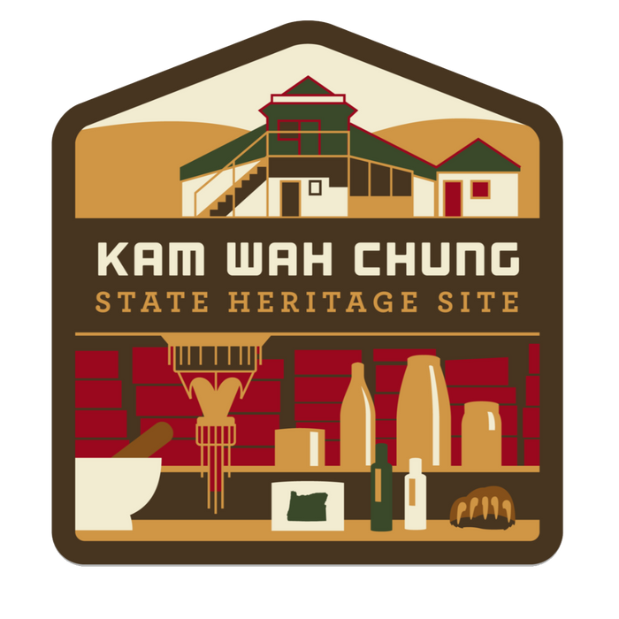 Kam Wah Chung State Heritage Site Sticker | Patchmarks Oregon State Parks