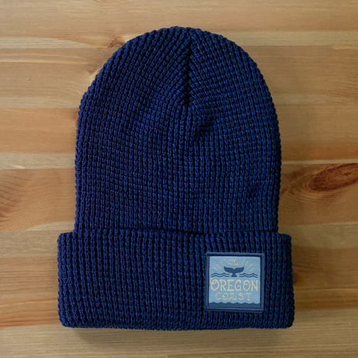 Oregon Coast Whale's Tail - Waffle Beanie | Patchmarks Oregon State Parks