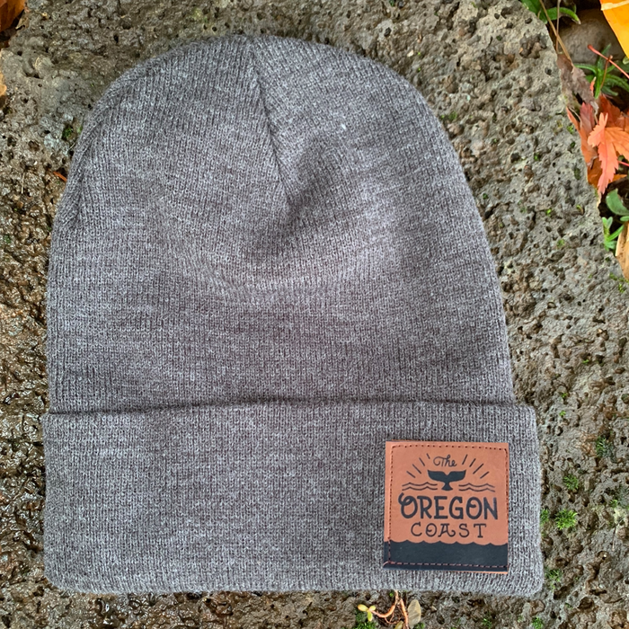 Oregon Coast Beanie - Whale's Tail | Patchmarks Oregon State Parks