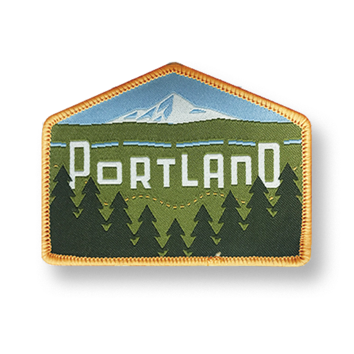 Portland Skyline "East" Iron-on Patch | Patchmarks Oregon State Parks