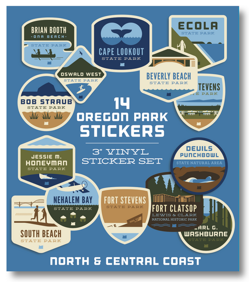 Oregon Parks Regional Sticker Packs | Patchmarks Oregon State Parks