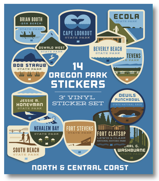 Oregon Parks Regional Sticker Packs | Patchmarks Oregon State Parks