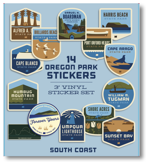 Oregon Parks Regional Sticker Packs | Patchmarks Oregon State Parks