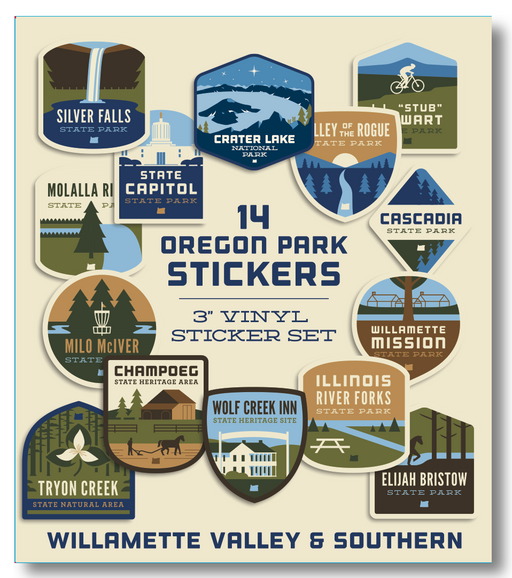 Oregon Parks Regional Sticker Packs | Patchmarks Oregon State Parks