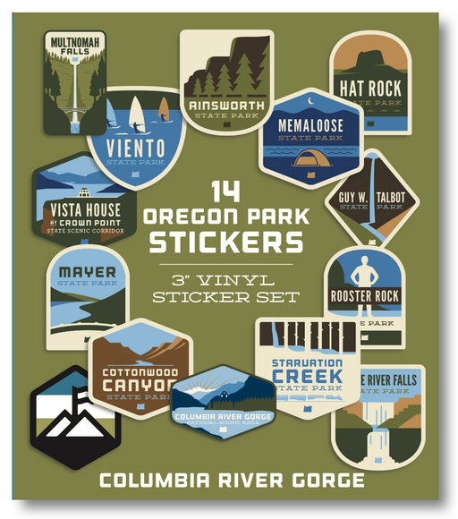 Oregon Parks Regional Sticker Packs | Patchmarks Oregon State Parks