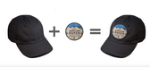 Any Park Strapback Dad Hat - Black | Patchmarks Oregon State Parks