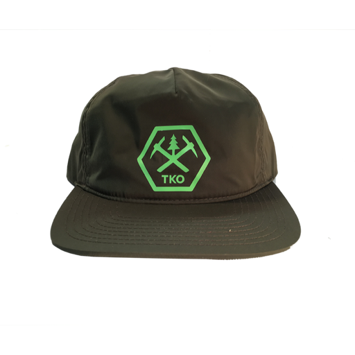 TKO Logo Snapback Hat, Olive Green | Patchmarks Oregon State Parks