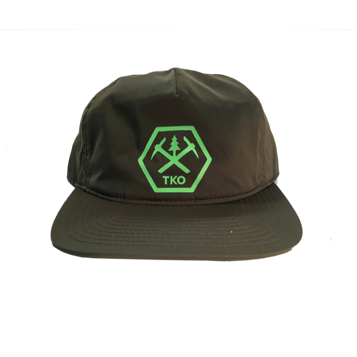 TKO Logo Snapback Hat, Olive Green | Patchmarks Oregon State Parks