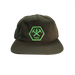 TKO Logo Snapback Hat, Olive Green | Patchmarks Oregon State Parks