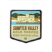 Sumpter Valley Gold Dredge State Heritage Area Iron-on 3" Patch | Patchmarks Oregon State Parks