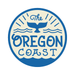 Oregon Coast Whale's Tail - 3.5" Round Sticker | Patchmarks Oregon State Parks