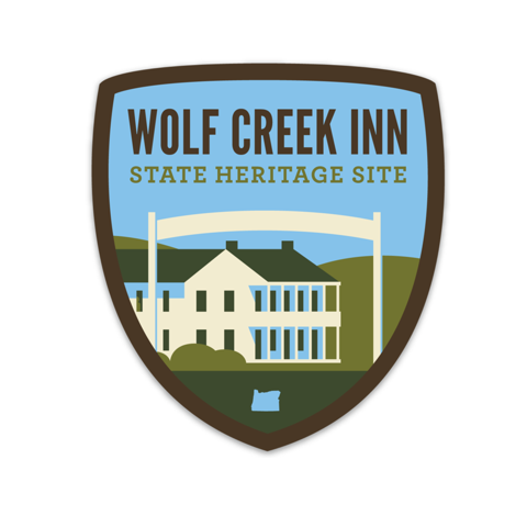 Wolf Creek Inn State Heritage Site Sticker | Patchmarks Oregon State Parks