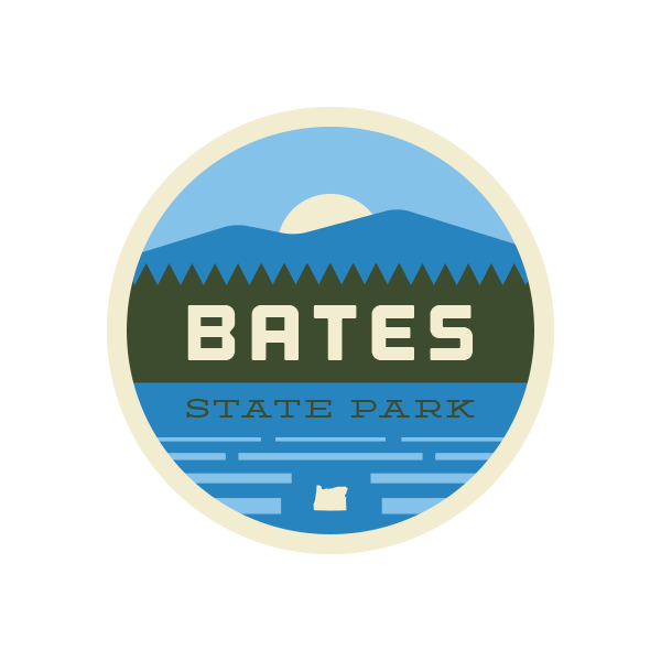 Bates State Park Sticker | Patchmarks Oregon State Parks