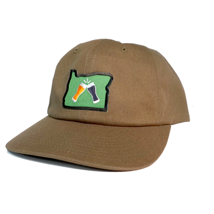Beer Together Patched Dad Hat - Loden Green | Patchmarks Oregon State Parks