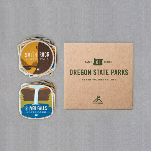 Box Set of (63) Oregon State Park Patches | Patchmarks Oregon State Parks