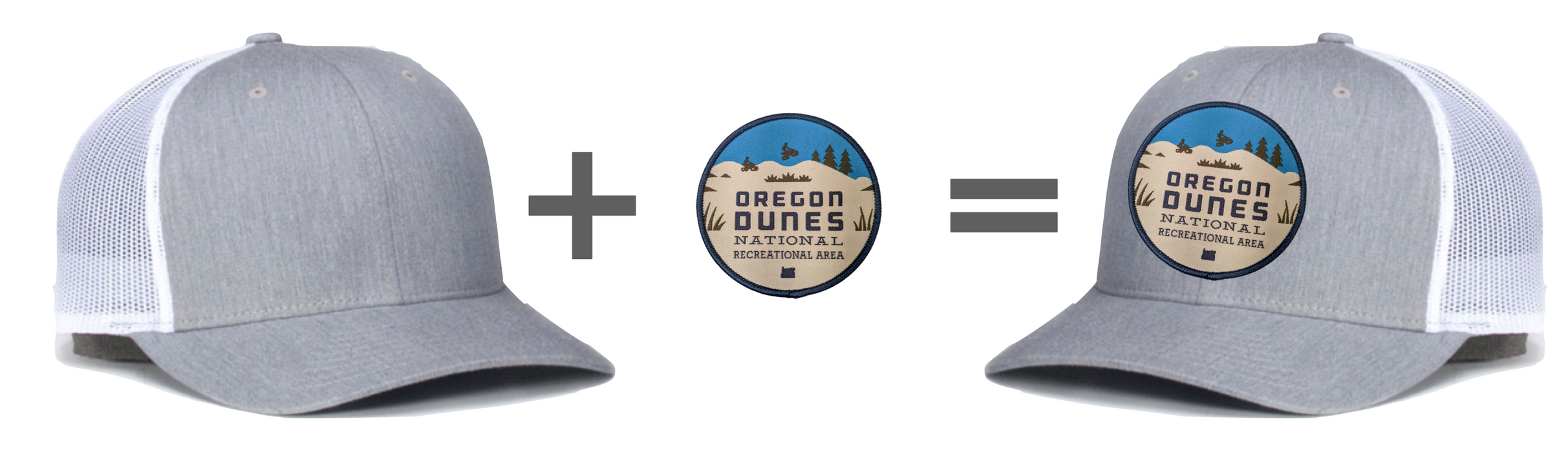 Any Park Trucker Hat - Brown Front w/Khaki Mesh | Patchmarks Oregon State Parks