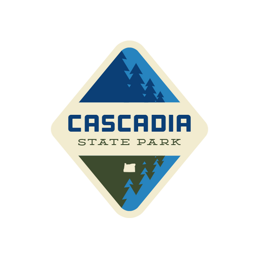 Cascadia State Park Sticker | Patchmarks Oregon State Parks