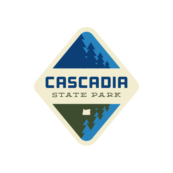 Cascadia State Park Sticker | Patchmarks Oregon State Parks