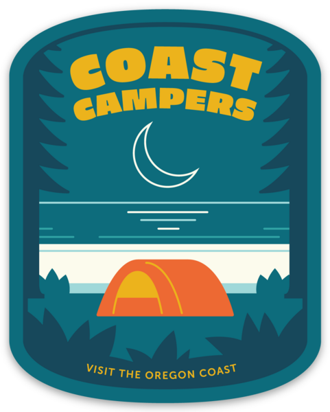Coast Campers 3" Sticker | Patchmarks Oregon State Parks